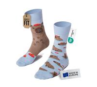 Many Mornings - Calzini Mismatched - Calzini divertenti Unisex - Calzini Capybara - Idea regalo - Design: Capybara - Made in EU - 39-42, Capybara, 39-42