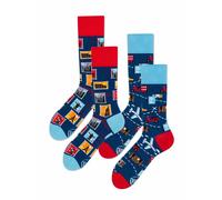 Many Mornings Pacco Doppio Calzini Unisex Vari Motivi