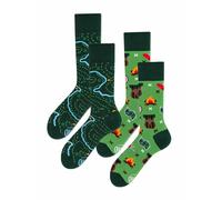 Many Mornings Pacco Doppio Calzini Unisex Vari Motivi