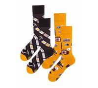 Many Mornings Pacco Doppio Calzini Unisex Vari Motivi