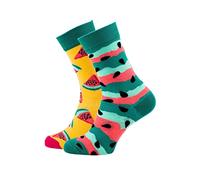 Many Mornings Watermelon Splash Calzini multicolori con anguria, semi, frutta, salute (43-46)