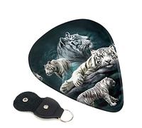 Many White Tigers Plettro per chitarra Set da 6 pezzi per chitarra acustica, chitarra elettrica, basso, ukulele - sottile, medio e spesso