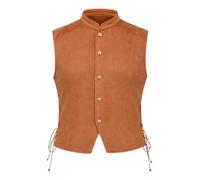 Manyakai Uomo Costume Predone Del Mare Uomo Medievale Barbaro Vichingo | Costume Di Halloween,Gilet Dabbigliamento Cowboy Retrò,Doppiopetto,Feste A Tema,Rinascimentale,Festa,Spettacolo,Discoteca