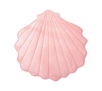 Manyao - Tappeto per bambini, lavabile, in cotone, a forma di conchiglia, a forma di conchiglia, per bambini, pieghevole, colore: Rosa