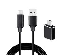 Manzlep Cavo da tipo C a USB compatibile con Focusrite Scarlett Solo (3a generazione), Scarlett 2i2 (3a generazione), interfaccia audio USB, con adattatore USB C maschio a USB femmina, 2 m