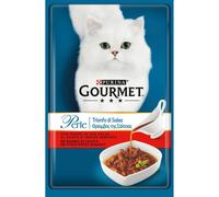 GOURMET PERLE TRIONFO DI SALSA CON MANZO 85 GR.
