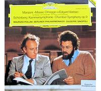 MANZONI Giacomo (Italia) - MANZONI, Giacomo: Masse: Omaggio a Edgar Varese - SCHOENBERG, Arnold: Chamber Symphony, op.9 -- Deutsche Grammophon (1982) Printed in Germany --Berliner Philharmoniker, Maurizio Pollini (pf), Giuseppe Sinopoli (cond) --DGG 2532023