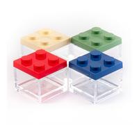 Manzoni Home - Contenitori Mattoncino - Set da 24 Pezzi Multicolore - Ideali come Bomboniere per Matrimoni, Feste di Laurea e Decorazioni Creative - Made in Italy