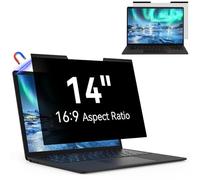 Mao Yeye Filtro magnetico per la privacy per computer portatile, 14 pollici, formato 16:9, antiriflesso, protezione per monitor con luce blu, pellicola rimovibile da 14 pollici per Lenovo, HP, Dell,