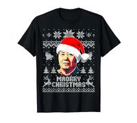 Mao Zedong Maorry Christmas Funny Christmas Maglietta