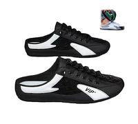 MAOAEAD all-Match Casual Mule Open Back Sneakers, Punta Chiusa Sandali per Gli Uomini Slip on, Comfort Traspirante Walking Mules Casual Scarpe Outdoor (44,Black)