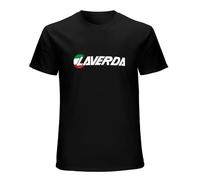 Maodisen Laverda Jota Long Style Motorcycle Printed T Shirt Short-Sleeved T-Shirts Black XXL
