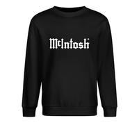 Maodisen McIntosh Home Logo Men Men Funny Print Tops Casual Men's Long Sleeve Crewneck 100% Cotton Pullover Unisex Sweatshirts Black L