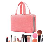 Maodom Borsa organizer arrotolabile per trucchi, da appendere, arrotolabile, compatta, 4 in 1, custodia pieghevole per il bagno, rosa, Refer to description, Unisex