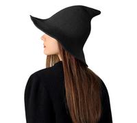 Maodom Cappello da strega di Halloween, cappello da strega a punta, da donna, accessorio per travestimenti, cosplay, casa infestata, eventi da donna, dolcetto o scherzetto