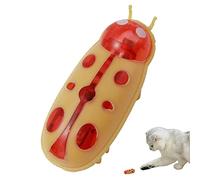 Maodom Giocattolo del Gatto dello Scarabeo - Giocattoli Automatici per Gatti con rilevamento Intelligente per Gatti da Interni - Rileva automaticamente Gli Ostacoli e scappa, spostando i Giocattoli