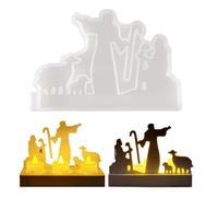 Maodom in silicone | Gesù in silicone per la decorazione della casa | artigianali in gesso per candele | per cemento decorazione domestica finestra di Pasqua soggiorno mensola