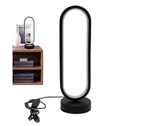 Maodom Moderna lampada da comodino - Lampada da comodino con ricarica USB, luce a LED dimmerabile, design per patio, bagno, toeletta, giardino, lettura, dormitorio, caffetteria, ingresso e asilo