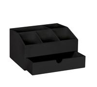 Maodom Organizer per stazioni di caffè, in legno, multiuso, con divisori e cassetto, per hotel, ristorante, tavolo da pranzo, studio, soggiorno, sala pausa, casa