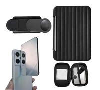 Maodom Specchio per selfie per telefono, riflettore per selfie regolabile per smartphone, 1 set, kit di clip per specchio per fotocamera del telefono, specchio del riflesso per viaggi, foto facilmente