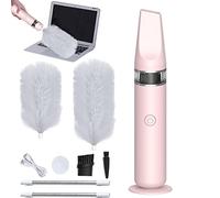 Maodom Spolverino Rotante,Spolverino elettrostatico Riutilizzabile - Spolverini di Piume per la Pulizia Forniture per la Pulizia Automatica a 360° Tende per finestre Mobili Strumento per la Pulizia