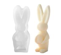 Maodom Stampi in silicone per candele, decorazioni 3D a forma di coniglietto in cemento, stampi per sapone, per la casa, centrotavola, feste, decorazione da tavolo