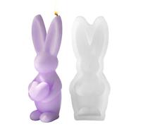 Maodom Stampi per realizzare candele, stampi 3D a forma di coniglietto in resina epossidica, stampi per sapone in silicone - per decorazione di casa, centrotavola, feste, cene