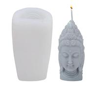 Maodom Stampo in Silicone per Sapone a Forma di Buddha, Innovativo Stampo per Candele per Cera di Sapone, Fai da Te, per intonaco, Candela, Sapone, Decorazioni per la casa, aromaterapia