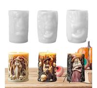 Maodom Stampo per la creazione di, per a pilastro a forma di strega, strumento in silicone per la creazione di sapone, realizzato a mano, per rilassamento, arte, principianti