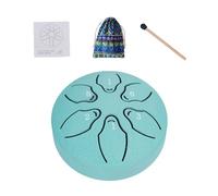 Maodom Tamburo lingua, 6 note 7,6 cm, chiave A, strumento etereo in acciaio, include libro musicale e mazzuolo, promuove il sonno e il relax