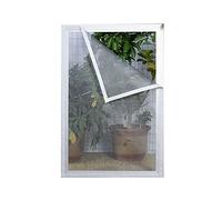 MAODOU 50x140cm,Zanzariera Per Finestra,Zanzariera Con Nastro Magico Protezione Zanzara, Rete grigia e adesivi bianchi
