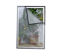 MAODOU 50x150cm,Zanzariera Per Finestra,Zanzariera Con Nastro Magico Protezione Zanzara, Filato grigio Adesivi neri