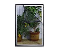 MAODOU 50x70cm,Zanzariera Per Finestra,Zanzariera Con Nastro Magico Protezione Zanzara, Adesivo nero garza nera