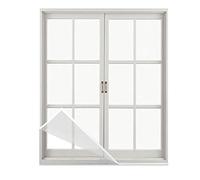 MAODOU 70x130cm,Zanzariera Per Finestra,Zanzariera Con Nastro Magico Protezione Zanzara, Adesivo Bianco Netto Bianco