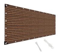 MAODUZI Tende da Sole per Balconi 180x240cm, Telo Parasole Resistente e Traspirante Rete Antigrandine per Auto Varie Dimensioni per Giardino,terrazza,Campeggio - Marrone