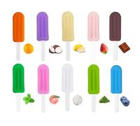 Maoerdental Chewies - Aligner per allineatori Invisalign, in silicone, 10 pezzi, con impugnatura, adatti per bretelle invisibili o metalliche (10 colori misti)
