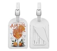 MAOFAED Aperol Spritz, etichetta per bagagli, regalo per gli amanti dei cocktail, Tini Time, regali per gli amanti dello Spritz, regali per bere, regali per le vacanze estive (la risposta)