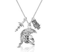 MAOFAED Collana da donna con gufo di Atena, dea greca, dea della saggezza, mitologia greca, regalo per antica Grecia (athenaOwl)