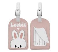 MAOFAED Corea Boy Group Cartoon Animale Regalo Personaggi Coreano Musicista Figure Bagaglio Tag per Fan, Regalo per fan della musica coreana, Regali fandom (Etichetta coniglio)