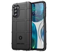 MAOGE Cover per Motorola Moto G52 / Moto G82, Militare Custodia Protettiva con Tutto Il Corpo, Case Cover Antiurto Anti-Caduta con Fodera in Microfibra - Nero