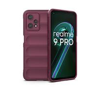 MAOGE Cover per Realme 9 4G / Realme 9 PRO+ 5G (Realme 9 PRO Plus), [Design dell'airbag] Robusto Custodia Sottile Protettiva, Silicone Morbido + TPU Bumper Case Antiurto Cover - Viola Scuro