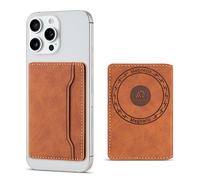 maogoam - Portafogli magnetico classico per iPhone 16/15/14/13/12, portafogli magnetico in pelle per telefono sottile con 4 carte, blocco RFID per carte di credito, Marrone (Tan Brown), Talla Única