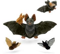 MaoGoLan Pipistrello Peluche con Cucciolo, Giocattolo Morbido e Soffice per il Nido, Set Mamma e Figlio per la Cameretta