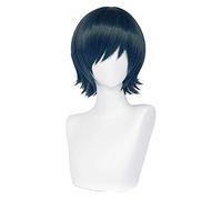 MAOMA Parrucca Anime Cosplay per Chainsaw Man Himeno,Cosplay Anime Wigs con Cappuccio Parrucca,Parrucche Cosplay Capelli Sintetici,per Cosplay Halloween Costume Color Mixing Wig