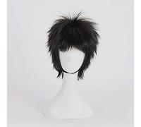 MAOMA Parrucca Anime Cosplay per One Piece Trafalgar D Water Law,Cosplay Wigs con Cappuccio Parrucca,Parrucche Cosplay Capelli Sintetici,per Cosplay Halloween Costume（Black Short Wig）