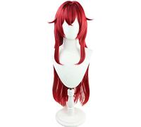 MAOMA Parrucca Cosplay Anime Ange Katrina Parrucca,Red Anime Parrucca Cosplay,con Rete per Parrucca Gratuita,per Festa Carnevale Halloween Cosplay Parrucca(Size:Lungo)