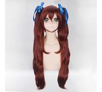 MAOMA Parrucca Cosplay Anime Another Akazawa Izumi Parrucca,Brown-Red Double Ponytail Long Parrucca Cosplay,con Rete per Parrucca Gratuita,per Festa Carnevale Halloween Cosplay Parrucca