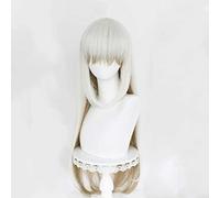 MAOMA Parrucca Cosplay Anime Arknights Beeswax Parrucca,White Gradient Brown Long Parrucca Cosplay,con Rete per Parrucca Gratuita,per Festa Carnevale Halloween Cosplay Parrucca