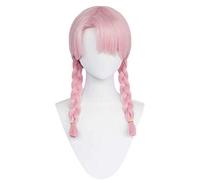 MAOMA Parrucca Cosplay Anime Arknights Blue Poison Parrucca,Pink Double Braid Parrucca Cosplay,con Rete per Parrucca Gratuita,per Festa Carnevale Halloween Cosplay Parrucca(Color:Style 1)