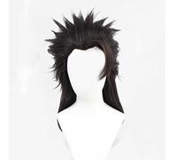 MAOMA Parrucca Cosplay Anime Arknights Matterhorn Parrucca,Black Brown Long Parrucca Cosplay,con Rete per Parrucca Gratuita,per Festa Carnevale Halloween Cosplay Parrucca